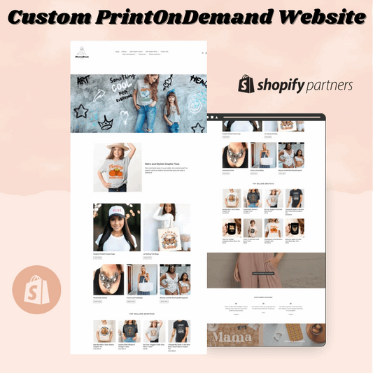 Custom Print on Demand Shopify Website