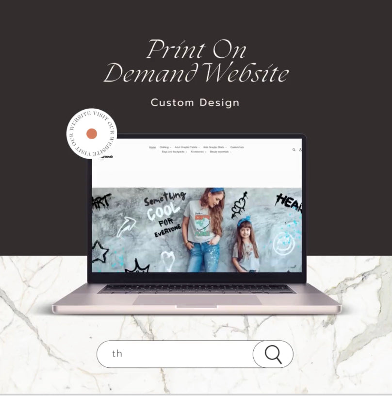 Custom Print on Demand Shopify Website