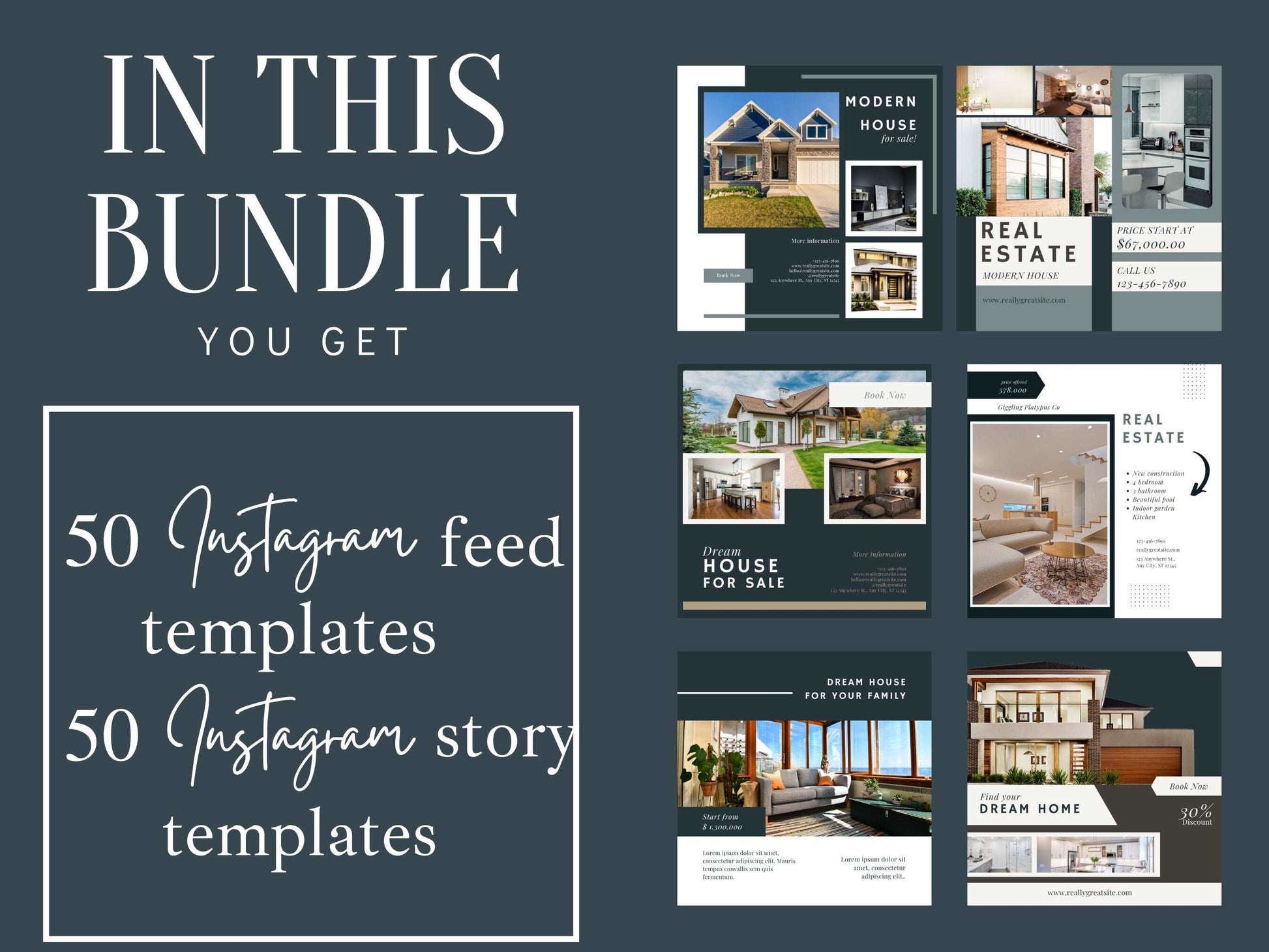 PLR Templates, PLR Real Estate Agent, Resell Rights, Realtor Marketing Branding, Canva Real Estate, IG Templates, Commercial Passive Income Lab