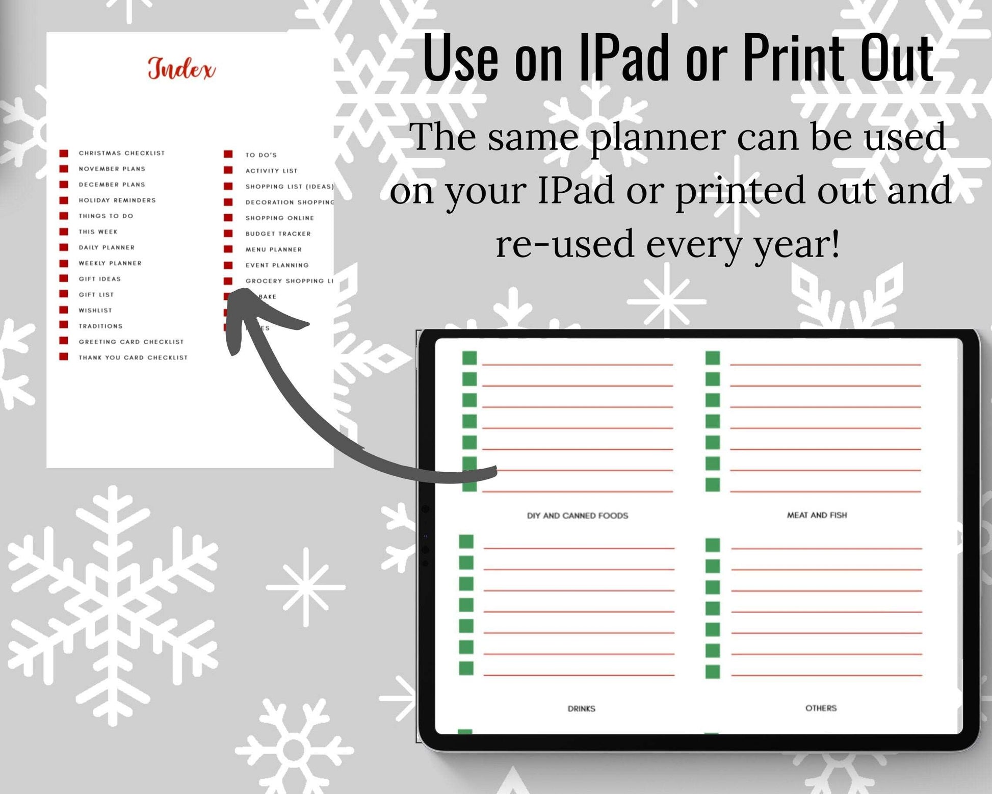 PLR Holiday Planner Digital Bundle with Free Presets Passive Income Lab