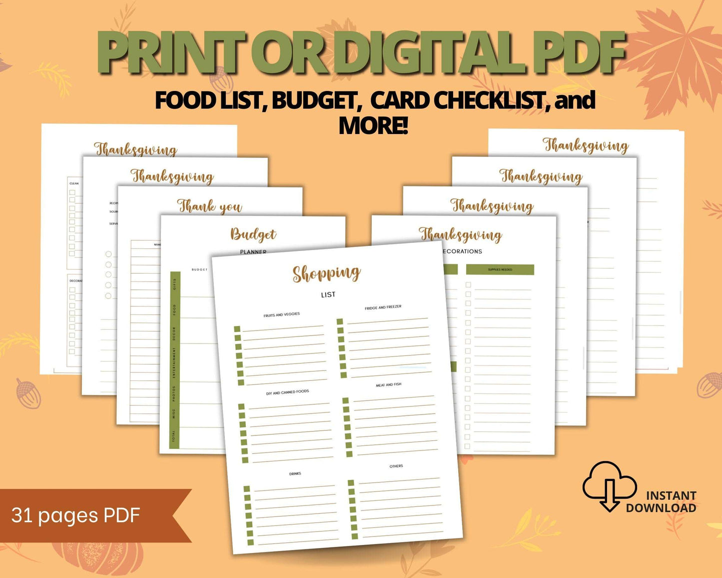 PLR Holiday Planner Digital Bundle with Free Presets Passive Income Lab