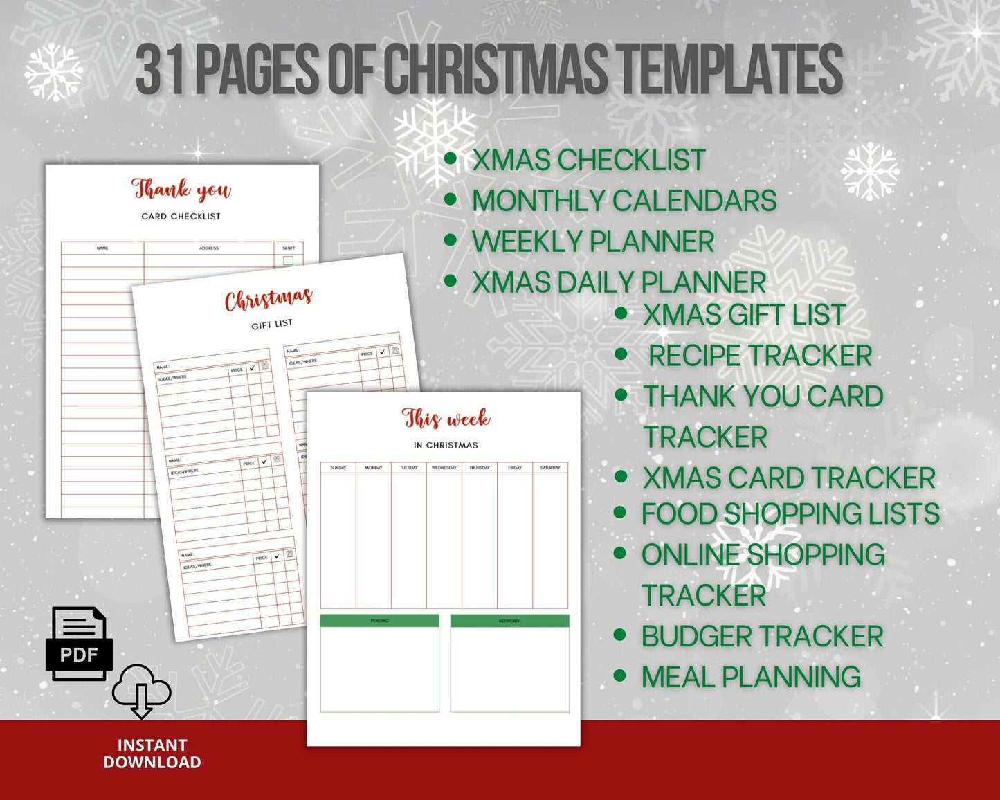 PLR Holiday Planner Digital Bundle with Free Presets Passive Income Lab