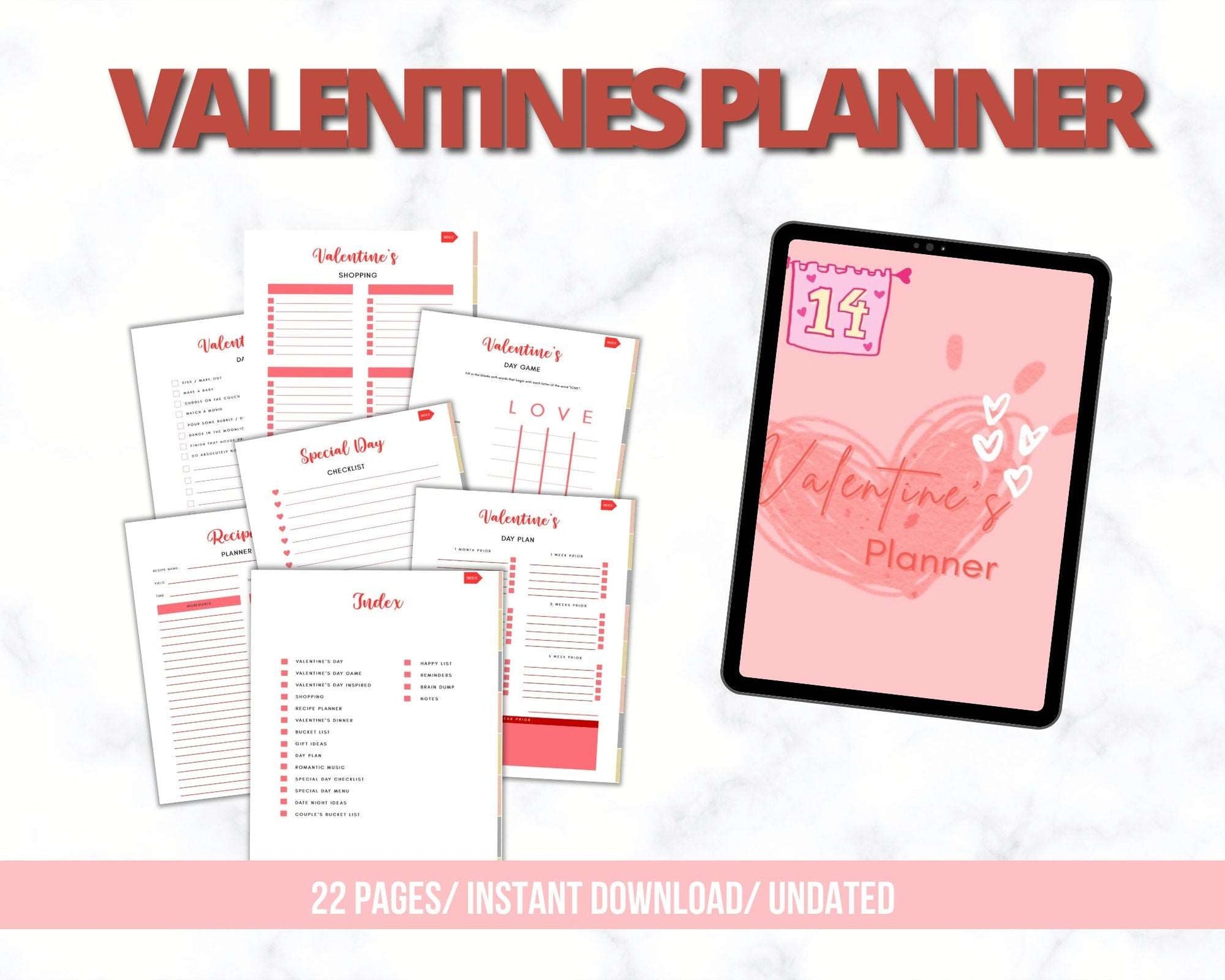 PLR Digital Holiday Planner Bundle, Hyperlinked all-in-one Passive Income Lab