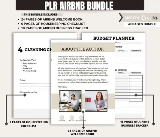 3 PLR AIR BNB Templates Bundle Passive Income Lab