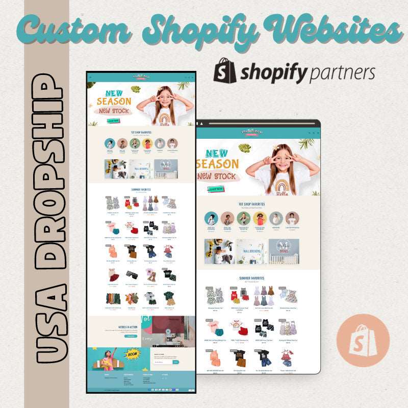 Digital Products Custom Website Shopify