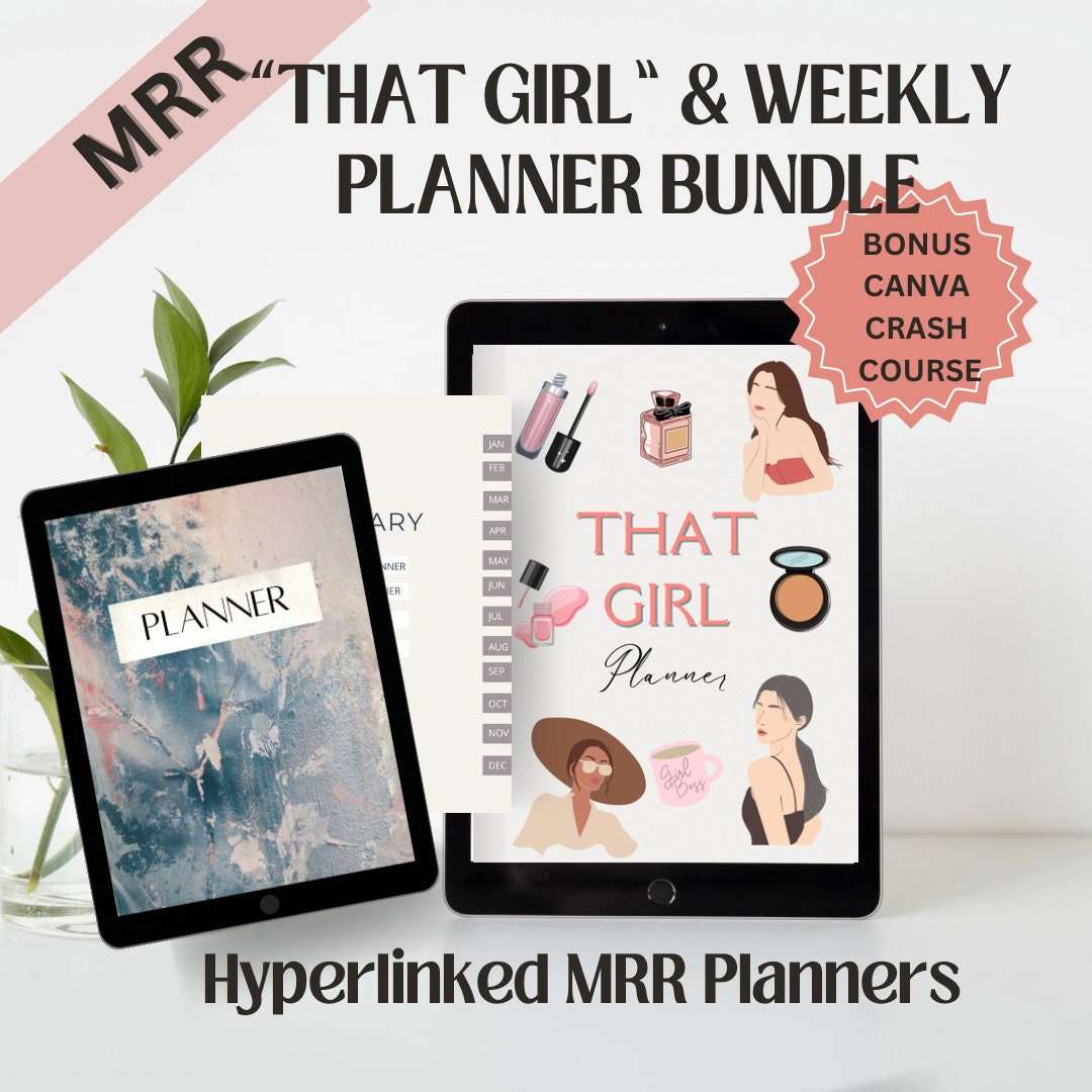 MRR That Girl Planner with MRR Weekly Planner, Master Resell Rights/PLR