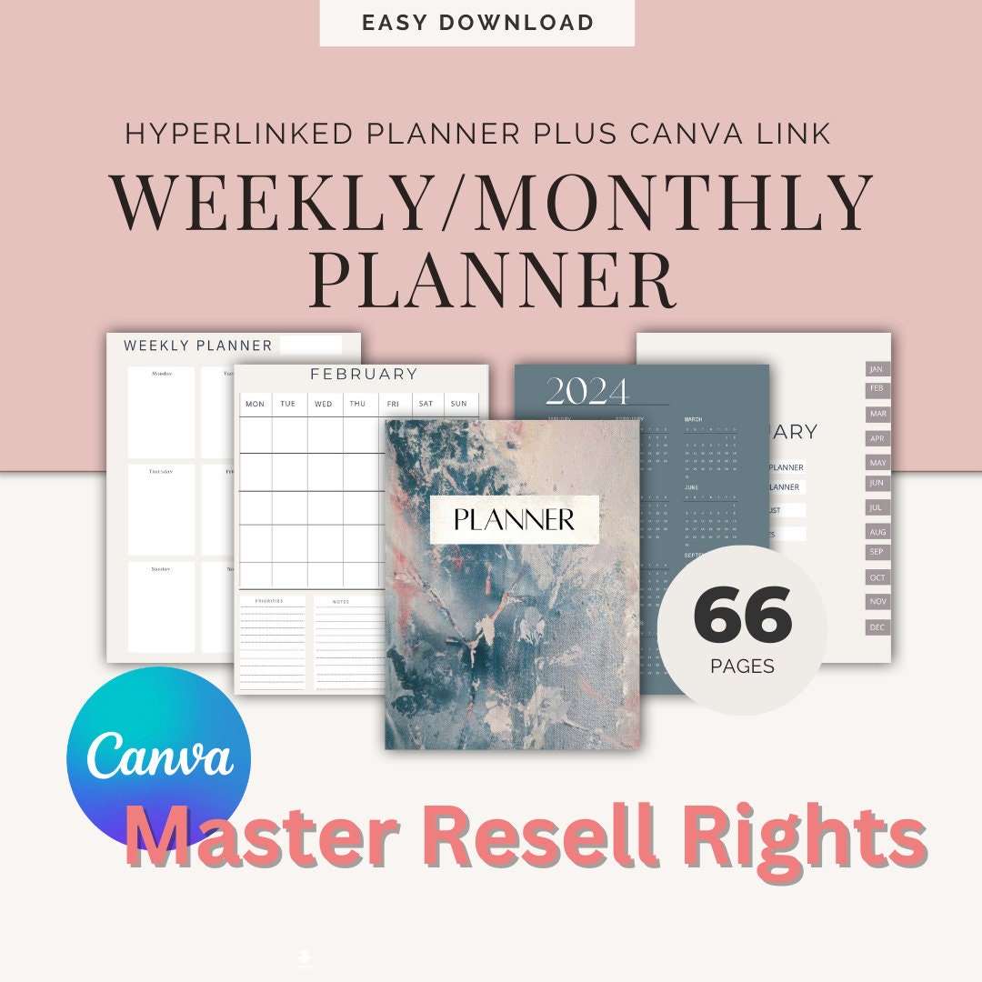 MRR That Girl Planner with MRR Weekly Planner, Master Resell Rights/PLR