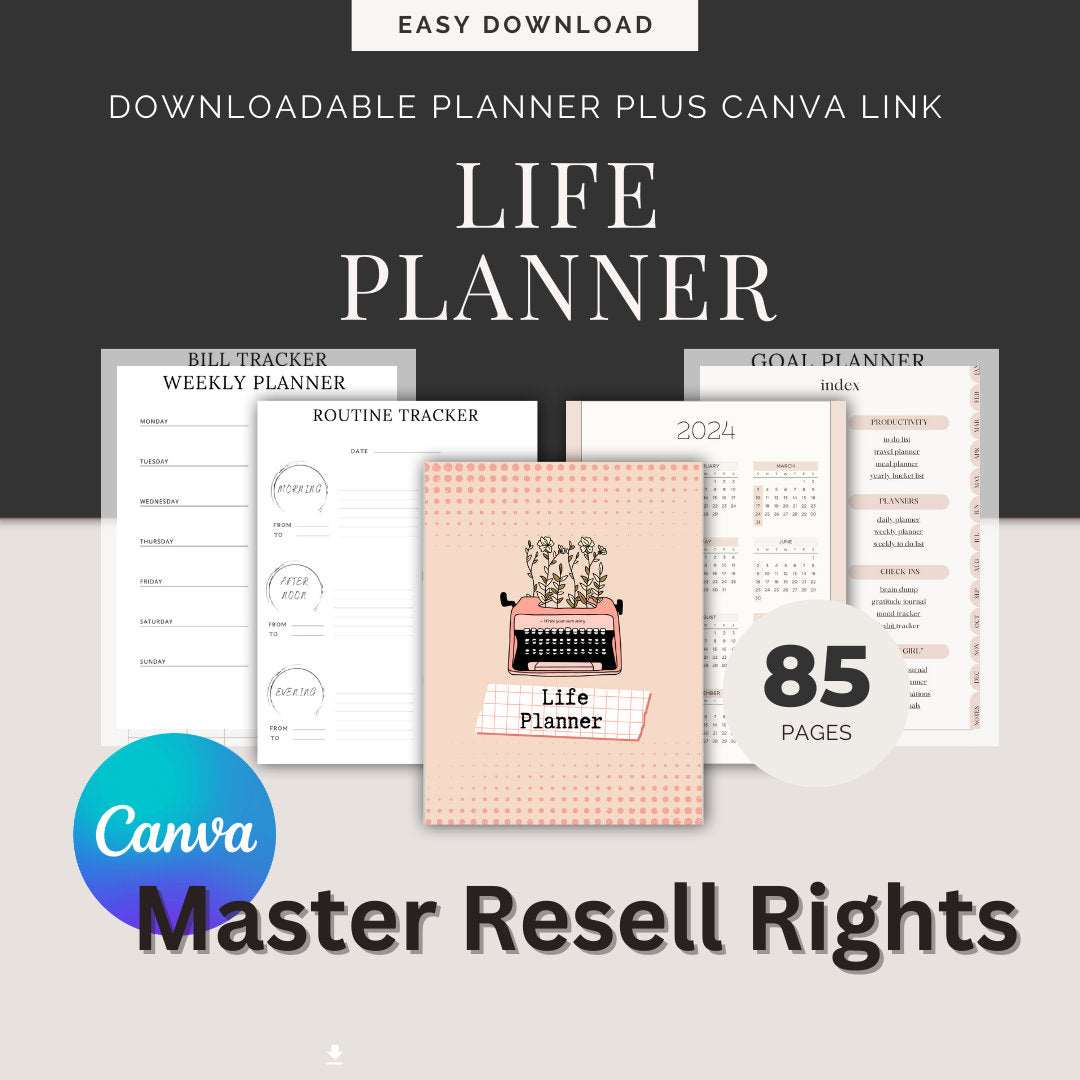 Resell Rights, Master Resell Planner, MRR Life Planner