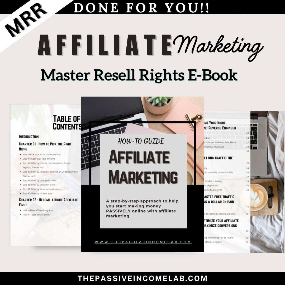 Master Resell Rights Affiliate Marketing Course