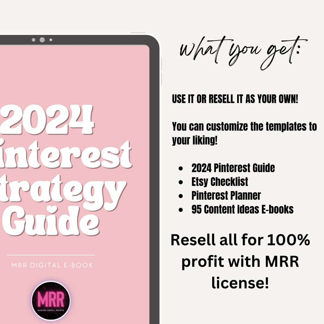 Master Resell Pinterest Strategy E-book