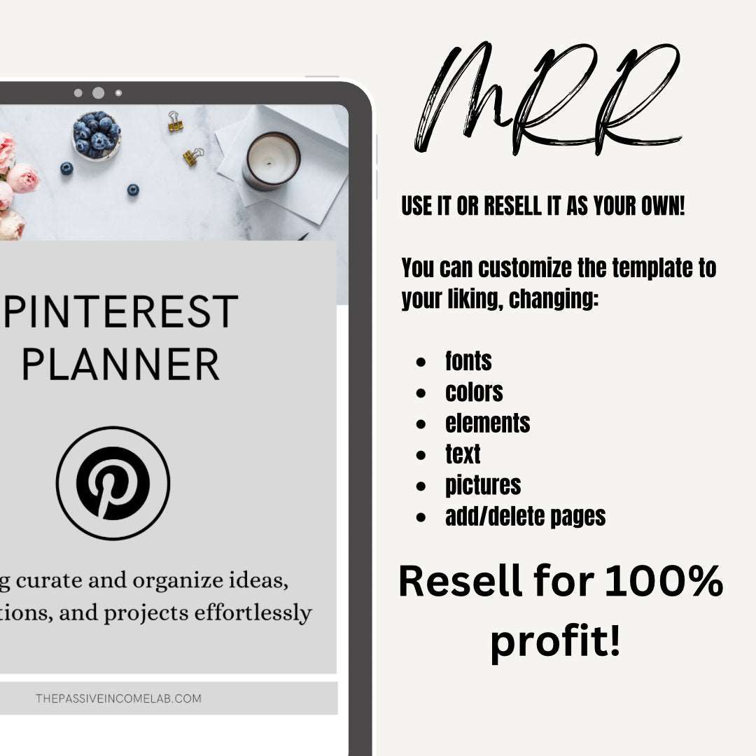 Master Resell Pinterest Strategy E-book