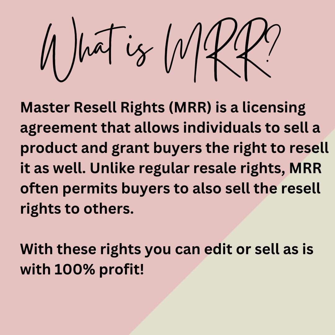 Master Resell Rights Affiliate Marketing Course